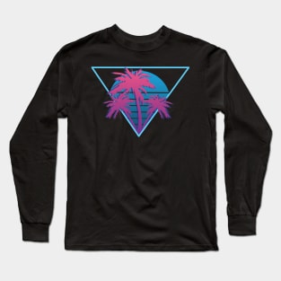 Palm Tree Neon Long Sleeve T-Shirt